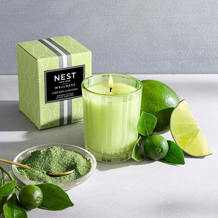 NEST Fragrances, Wellness Lime Zest & Matcha Votive Candle | Zola