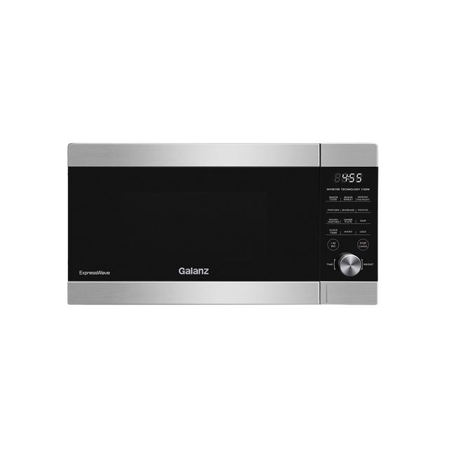 Galanz 1.3 Cu.Ft Sensor & Inverter Cooking Microwave Oven with An Easy-to-Use Express Cooking Knob, Stainless Steel