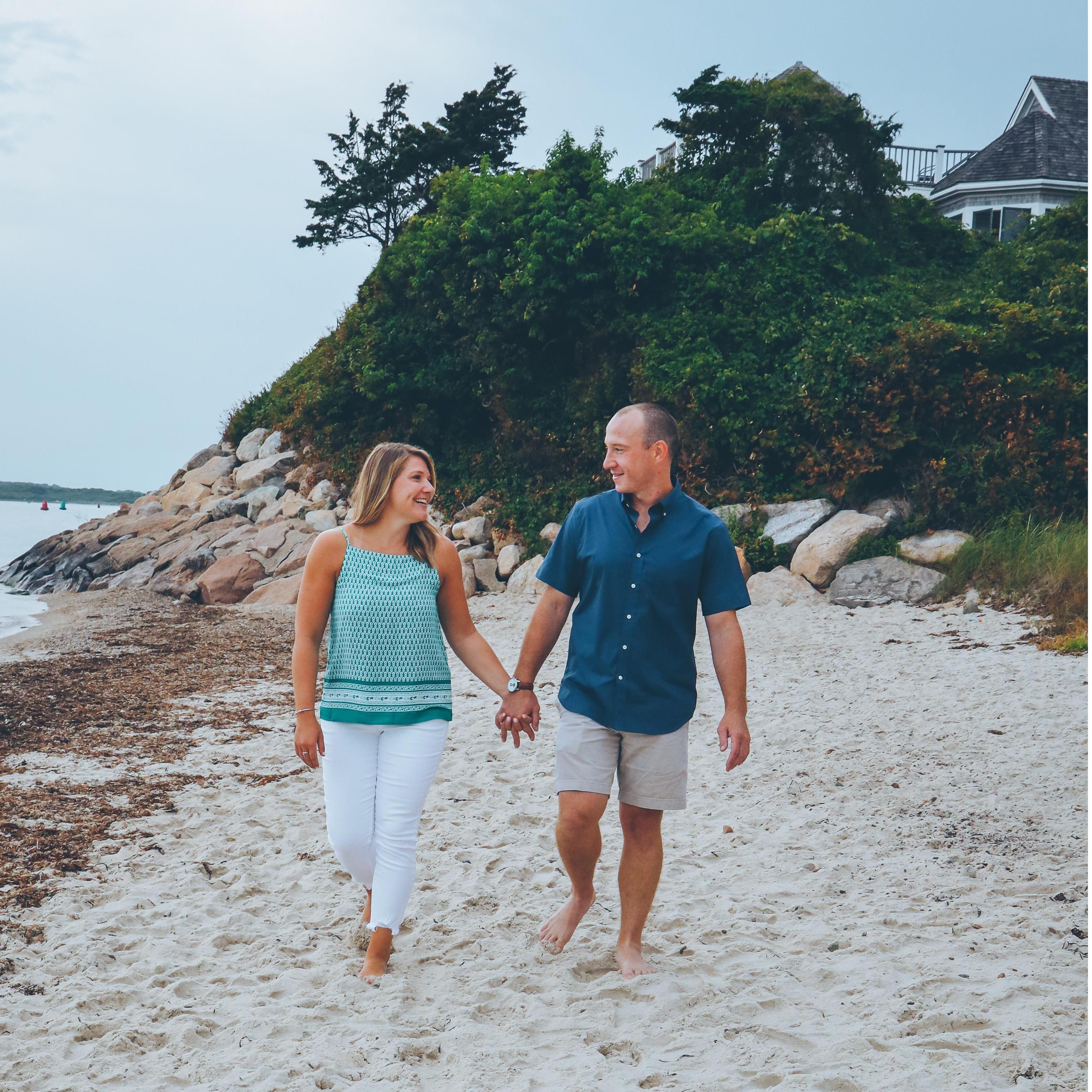 Engagement Pictures - Nobska Beach, August 2020
