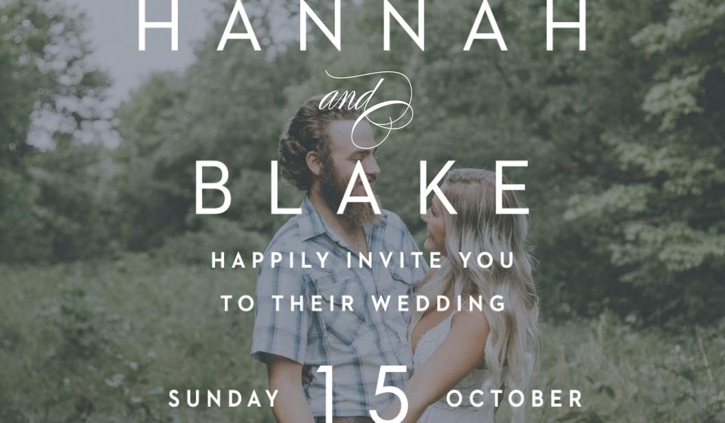 The Wedding Website of Hannah Runyon and Blake Woods