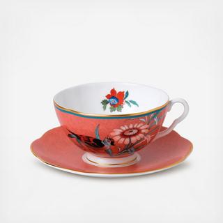 Paeonia Blush Teacup & Saucer