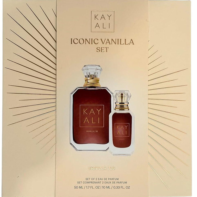 KAYALI Vanilla | 28 Eau de Parfum Iconic Set – Sweet Vanilla, Amber Woods & Brown Sugar Notes, 50 ml + 10 ml