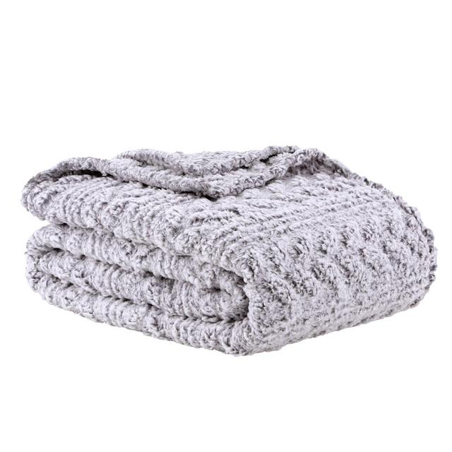 Wild Sage™ Kaity Plush Sherpa Twin Blanket in Grey