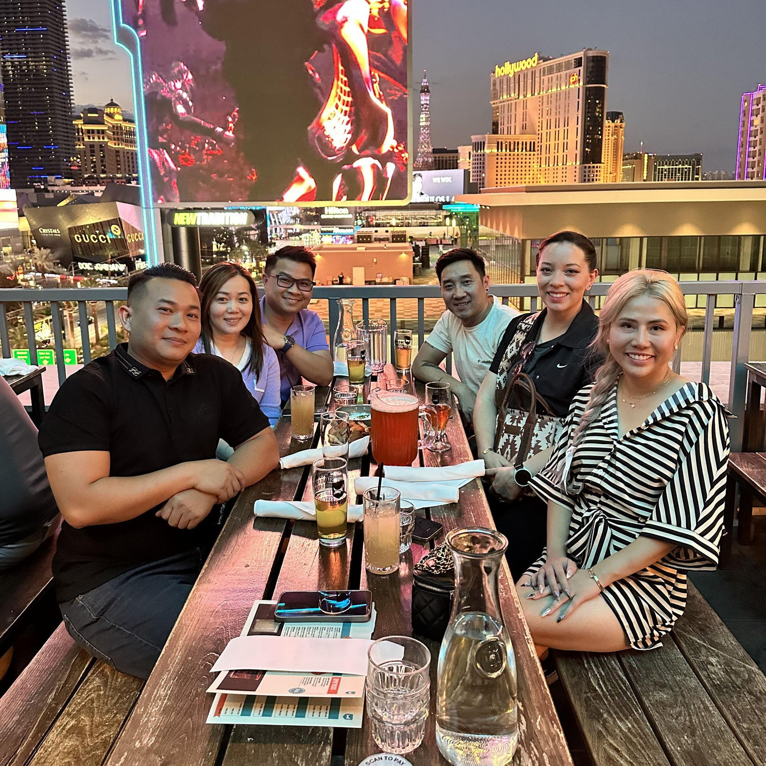 With friends