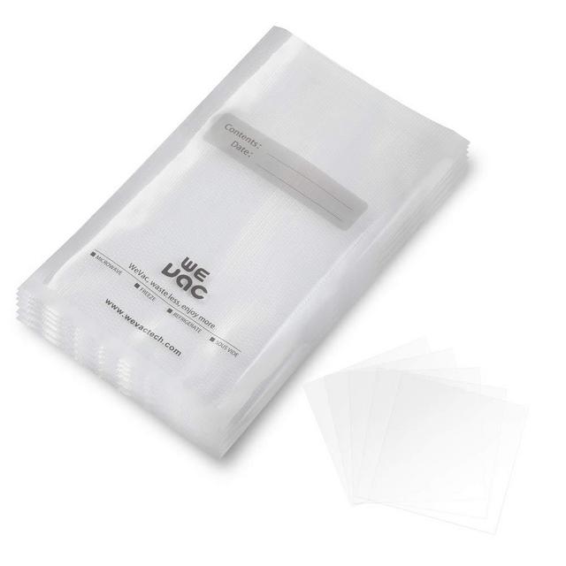 NutriChef Vacuum Sealer Bags - Clear Universal Air Vac Sealing