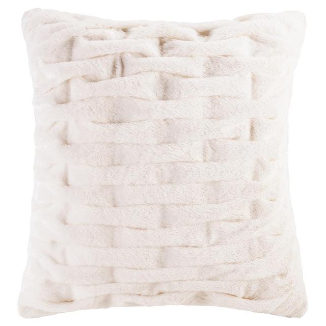 Ivory Solid Throw Pillow