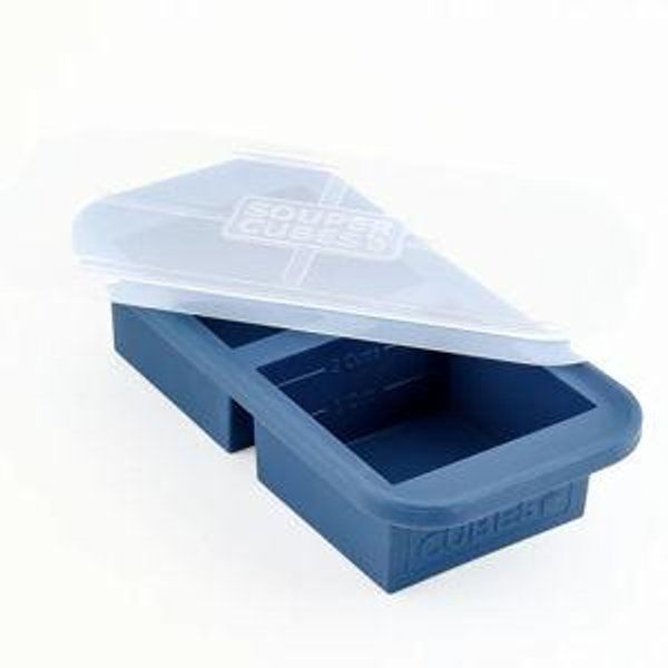 Silicone Freezer Trays - Two Cup Blueberry