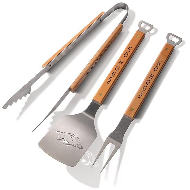 YouTheFan 7017068NCAA Alabama Crimson Tide Unisex Youthefanncaa Classic Series 3Piece BBQ Set, Brown, 22" x 9", Stainless Steel