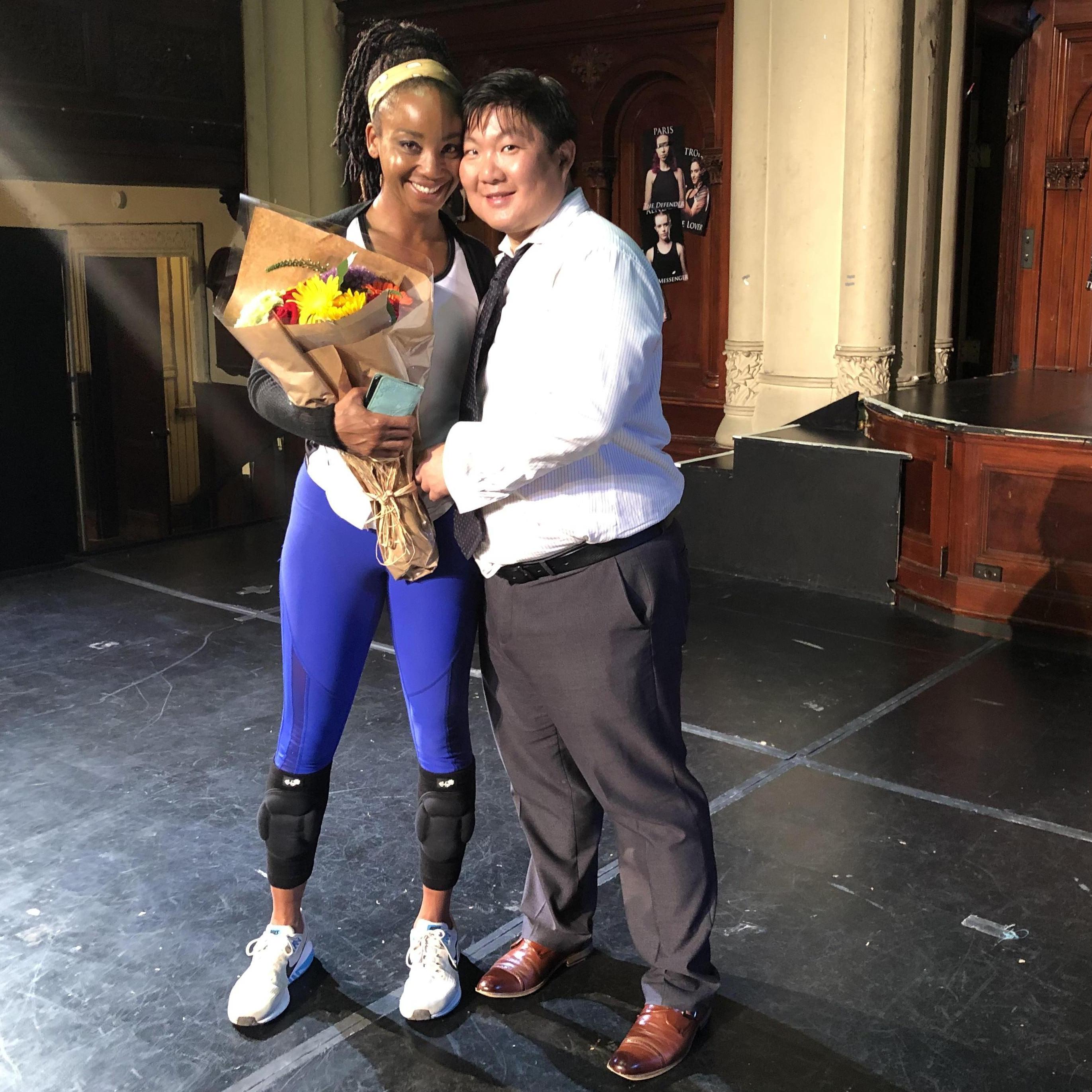 My supportive baby, comes to my play!