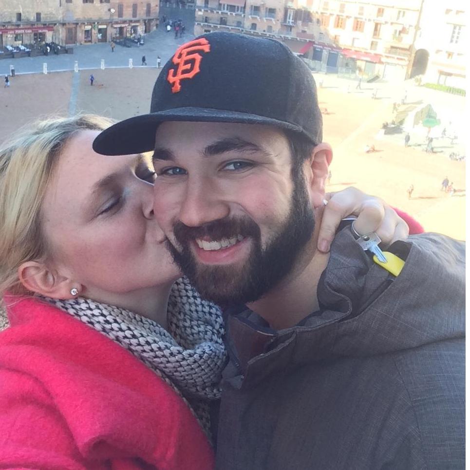 Zach visited me in Italy after my harvest there!