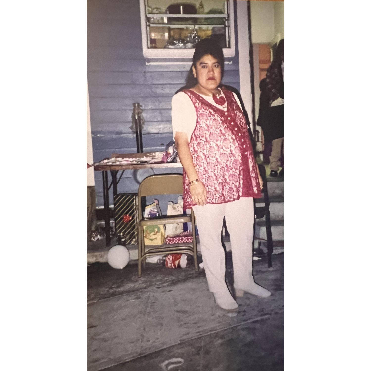 A photo of Yulissa's mother, glowing with her during her pregnancy, taken before our lives crossed paths.