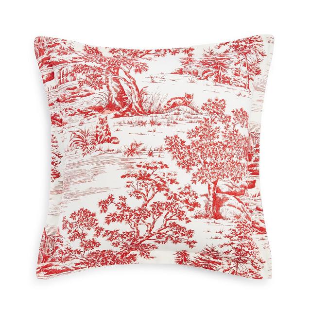 Martha Stewart Collection Fox Toile Flannel European Sham, Created for Macy's
