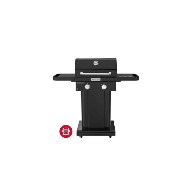 KitchenAid 2-Burner Gas Grill with Grill Cover 720-0891DACO - Black