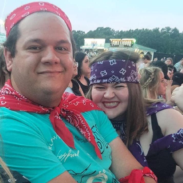 Kaitlyn and Jacob at a Big Time Rush concert