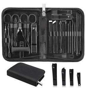 Manicure Set Professional Nail Clipper Kit-26 Pieces Stainless Steel Manicure Kit,Nail Care Tools with Luxurious Travel Case Nail Grooming Kit