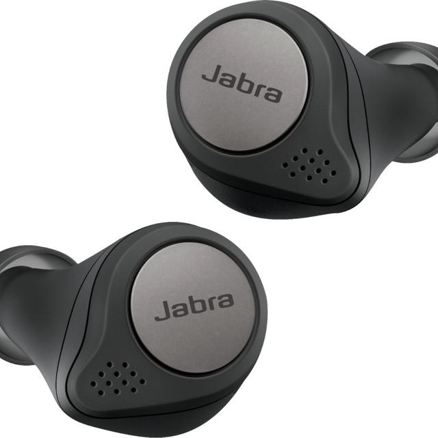 His - Jabra - Elite Active 75t True Wireless In-Ear Headphones - Titanium Black