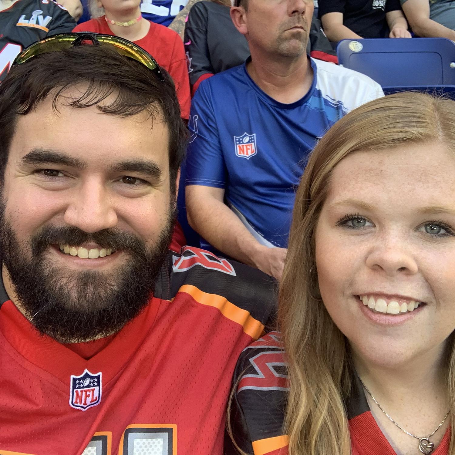 First time seeing the Bucs with Tom Brady on the field!