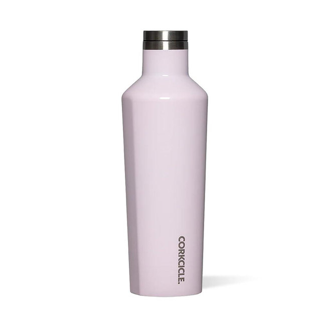 Corkcicle Classic Canteen Insulated Water Bottle - Stainless Steel Reusable Tumbler - Triple Insulated - Keeps Drinks Cold 25 Hours or Hot 12 Hours - Cupholder Friendly - Powder Puff - 25 oz