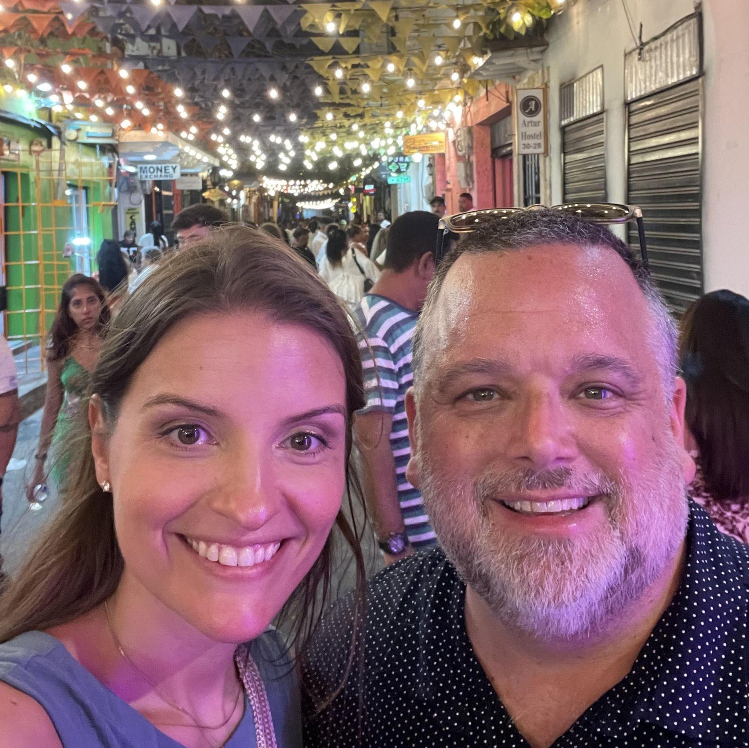 Celbrating James' 50th in Cartagena, Colombia