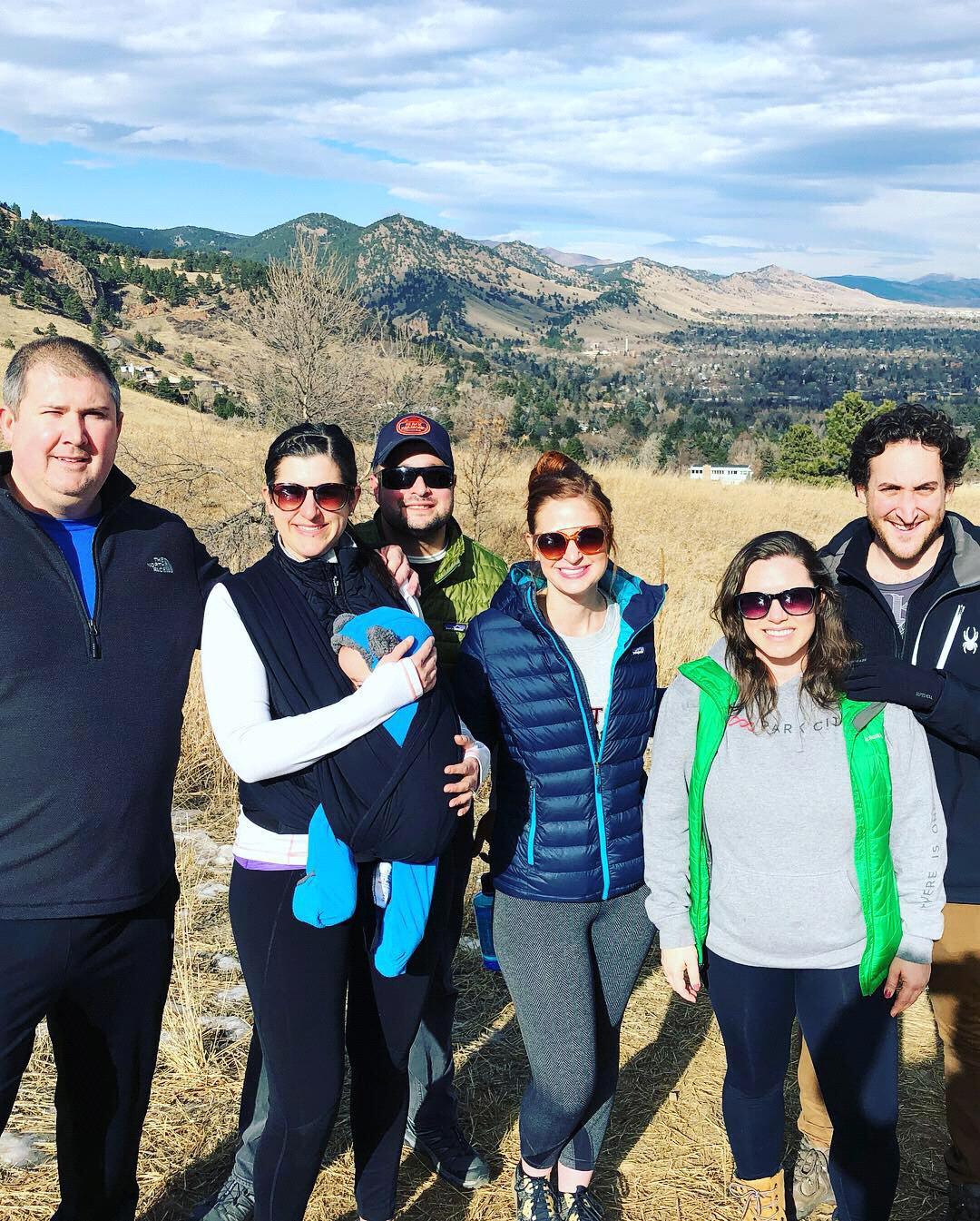 Hiking in Boulder, Colorado with friends
