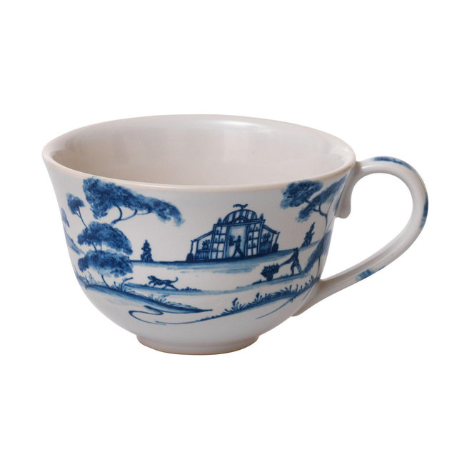 Juliska Country Estate Delft Blue Tea/Coffee Cup Garden Follies