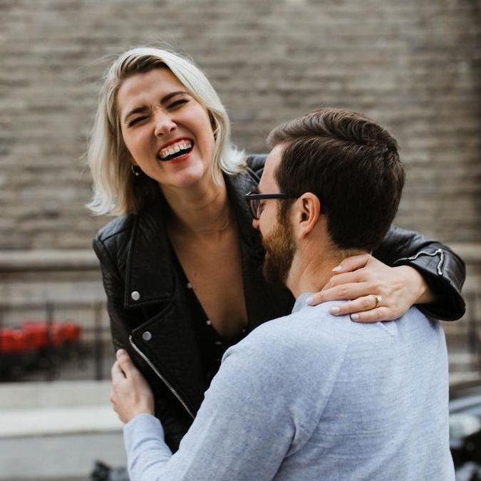 Messing around and testing our poor photographer's patience this past spring. :)