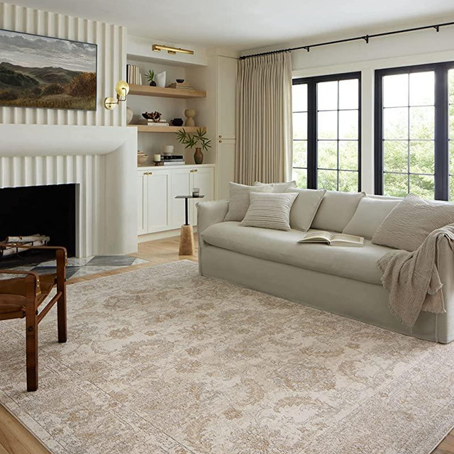 Loloi II Odette Collection ODT-03 Ivory/Beige, Traditional 7'-10" x 10' Area Rug