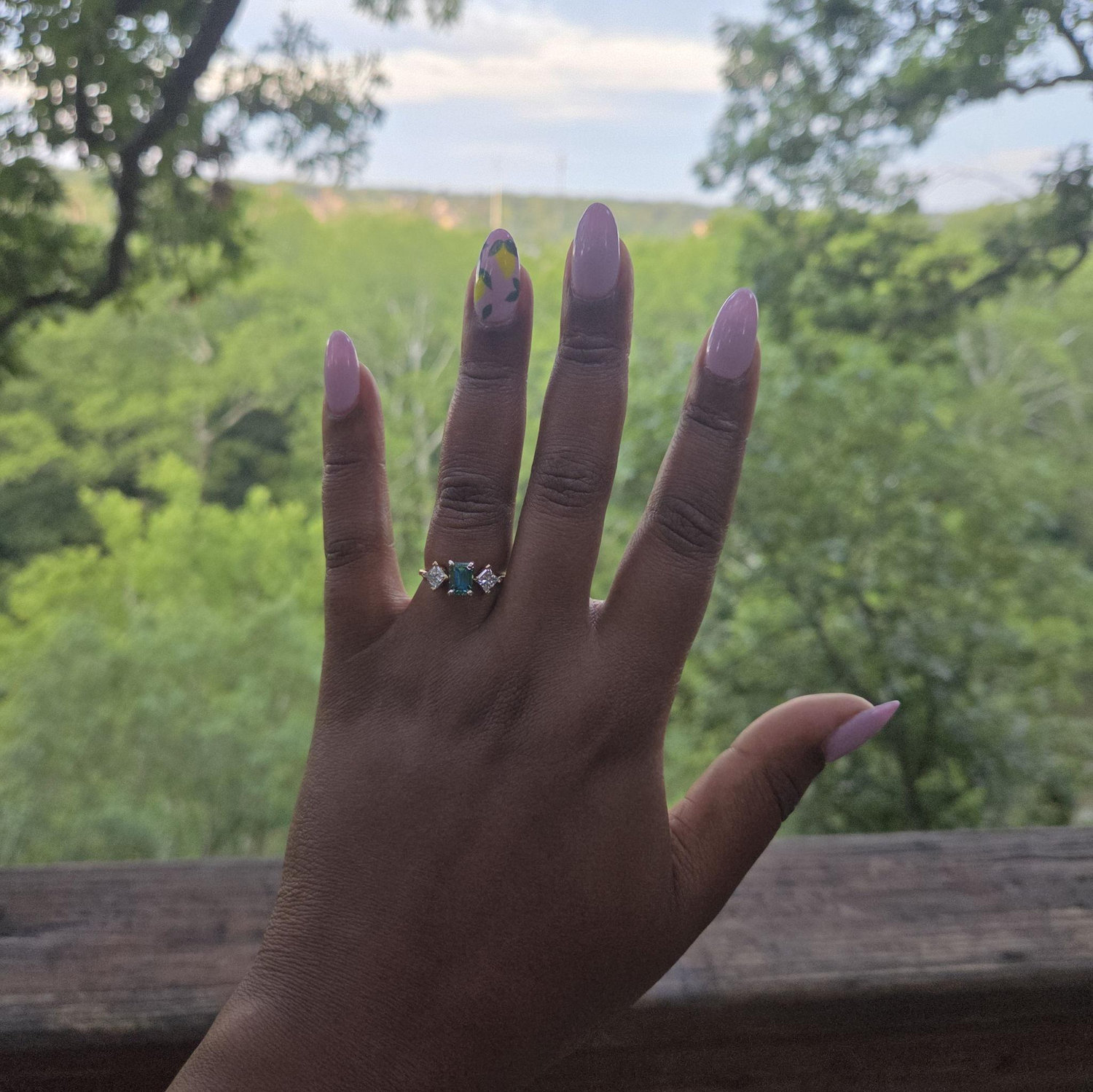 Got engaged while on a hike at our favorite park!