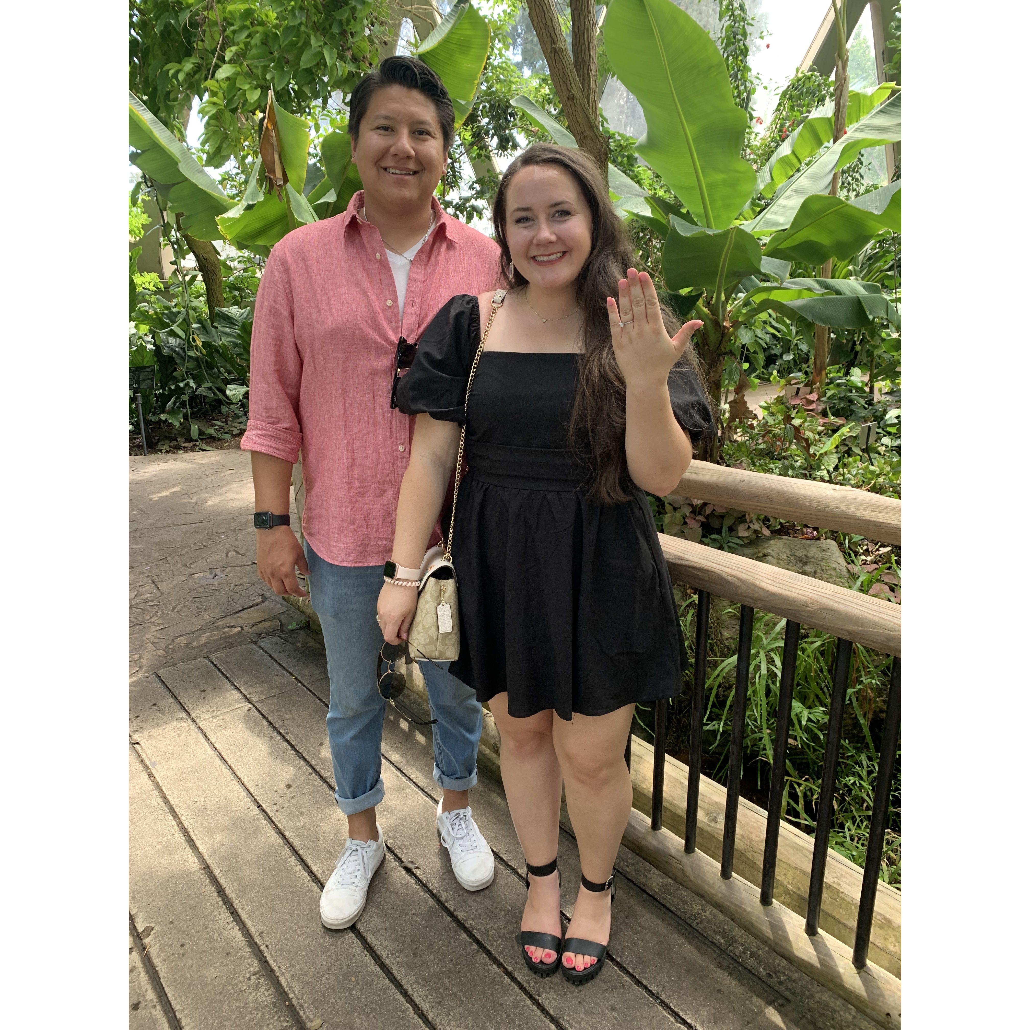 After our engagement at the Denver Botanic Gardens!