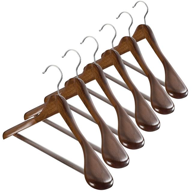 Wooden Suit Hangers - 10 count
