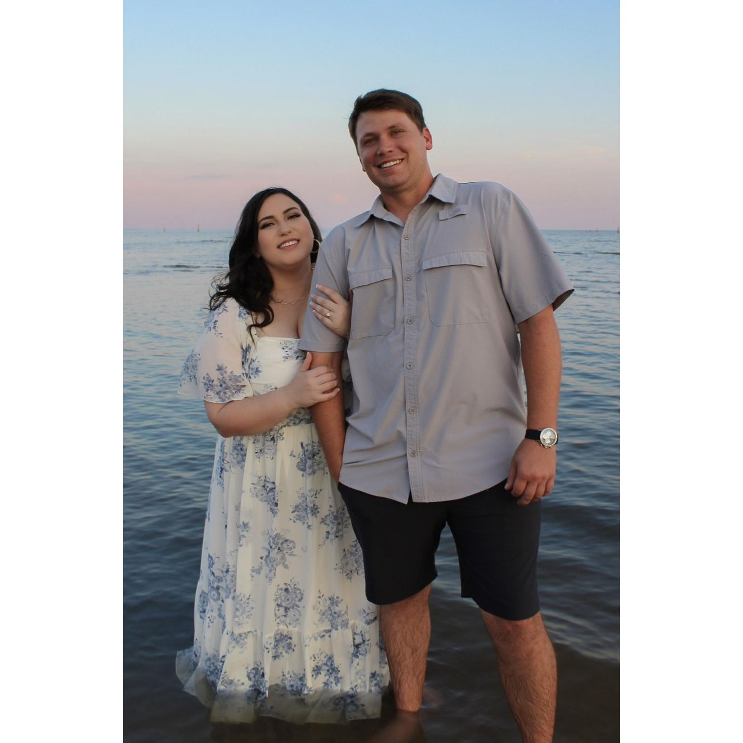 Bay St. Louis beach engagement session - August, 2024. Photos taken by Karli Corr