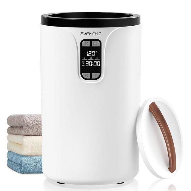 Evenchic Towel Warmer, 20L Hot Towel Warmers for Bathroom with 24H Timer, Temperature Adjustable, LED Display, Auto Shut Off, Even Heated for Oversized Towels, Bathrobes, Blankets