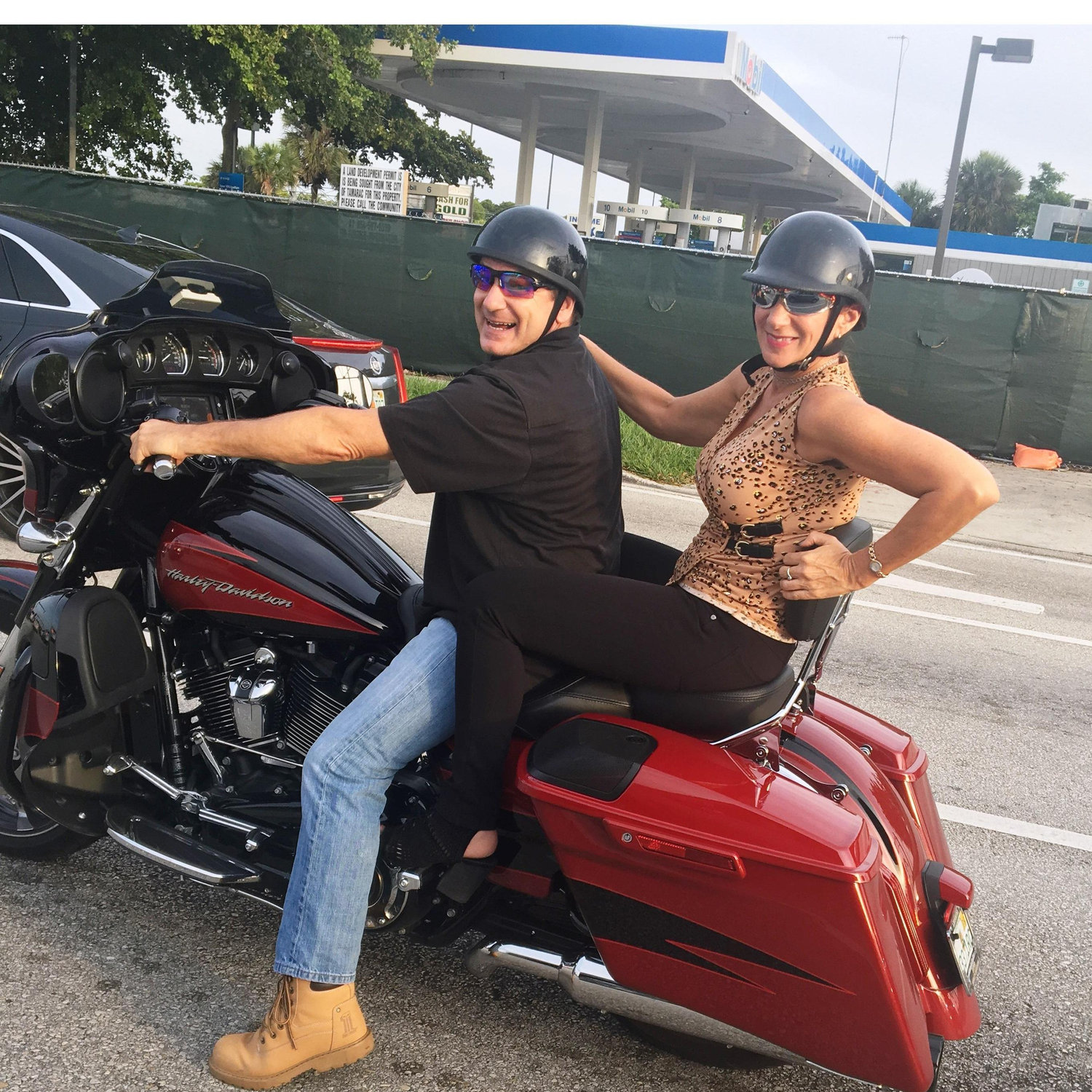 taking the Harley out for a spin