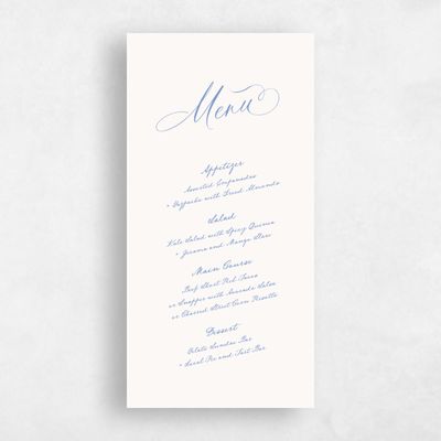 Beige Wedding Menu - Estate