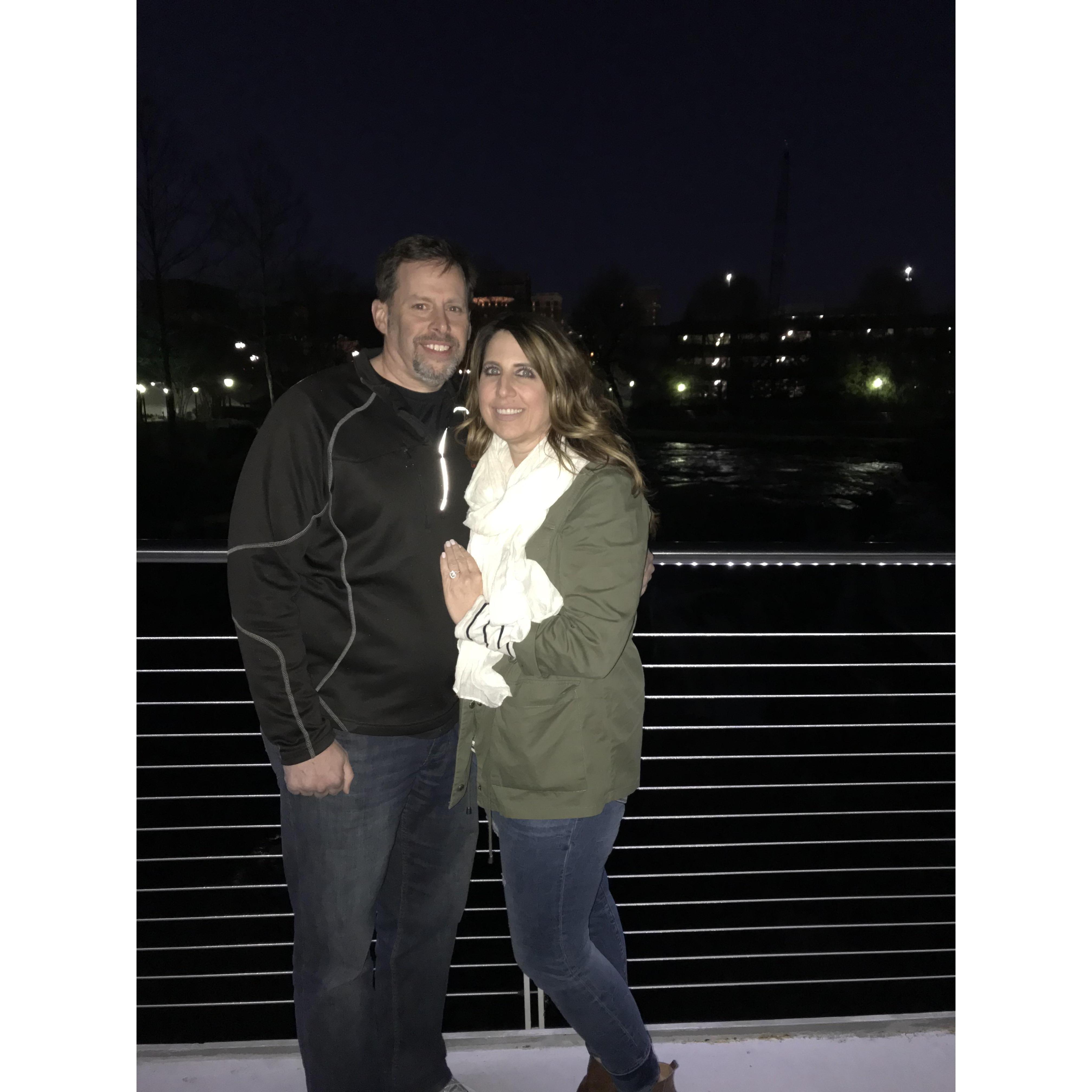 Taken in Greenville, SC while out on a walk in a magnificent park. Some of our favorite together time is spent holding hands while walking and talking.