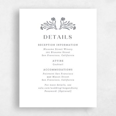 Charcoal, White Wedding Enclosure - Basel