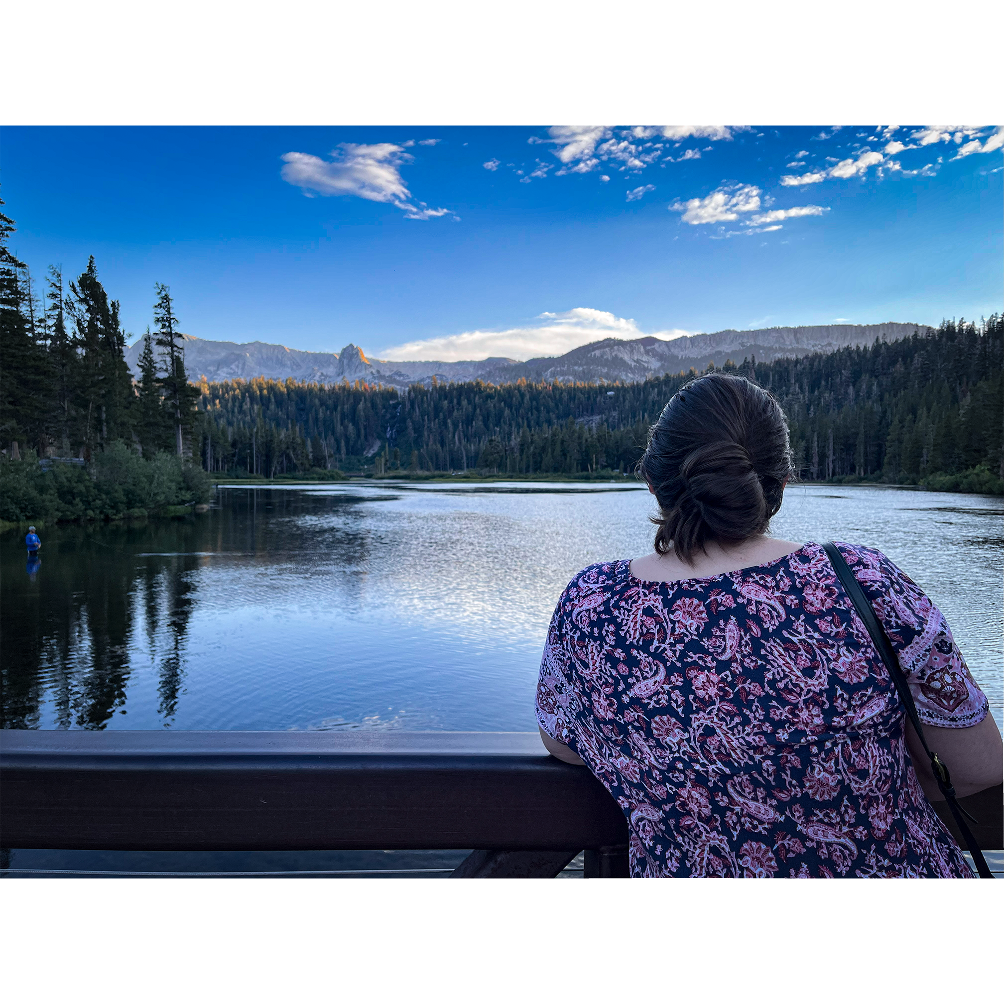 The view at Twin Lakes, Mammoth.