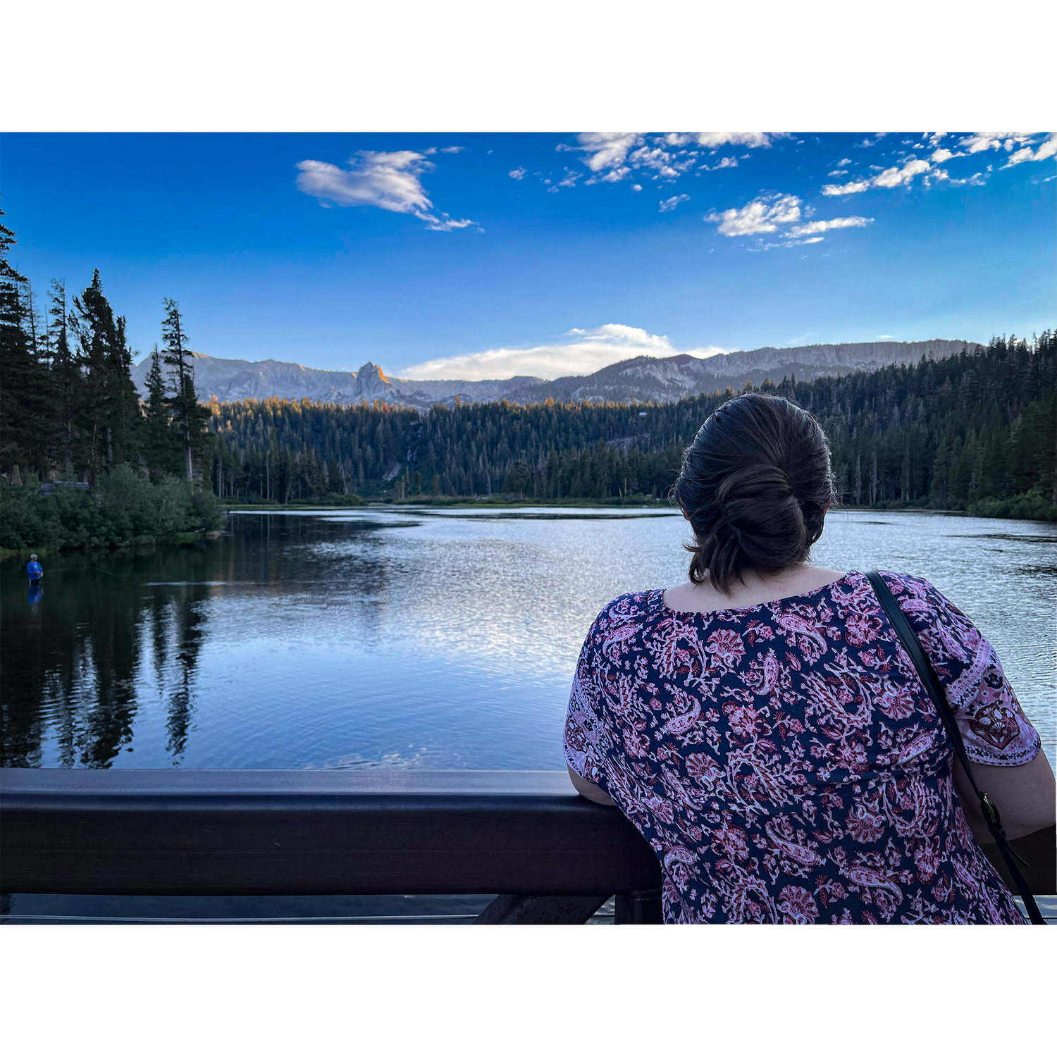 The view at Twin Lakes, Mammoth.
