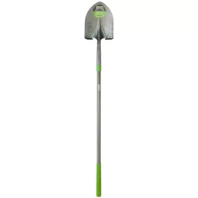 46.5 in. Fiberglass Handle Digging Shovel with Comfort Step