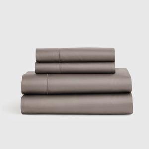 Signature Giza Cotton Sateen Sheet Set in Stone