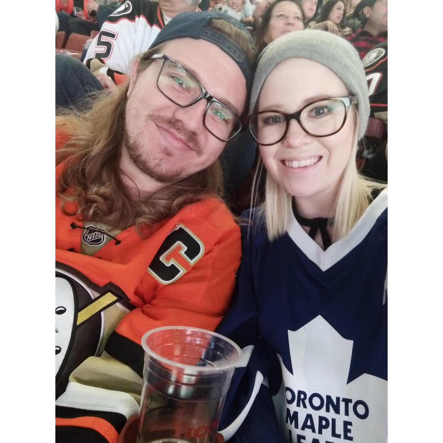 Don't let the jersey fool you- he's a Leafs fan!