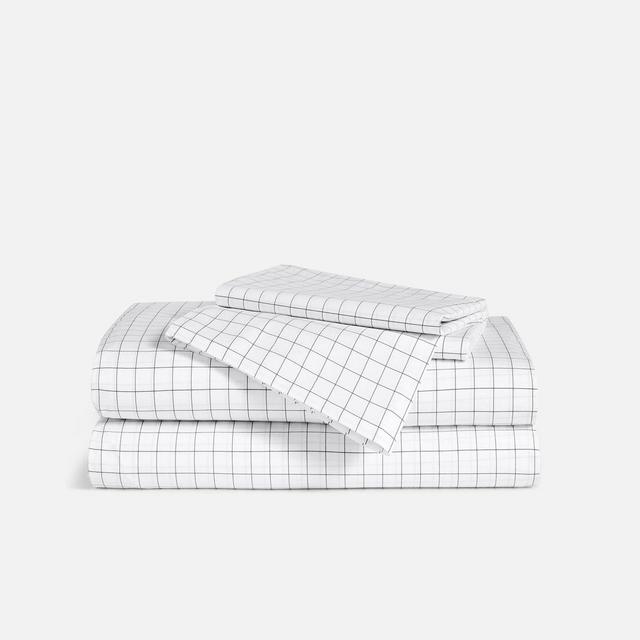 King Classic Core Sheet Set in Graphite Grid