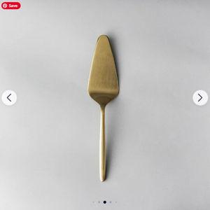 Individual and Matching Pieces - Cake Knife Matte Gold