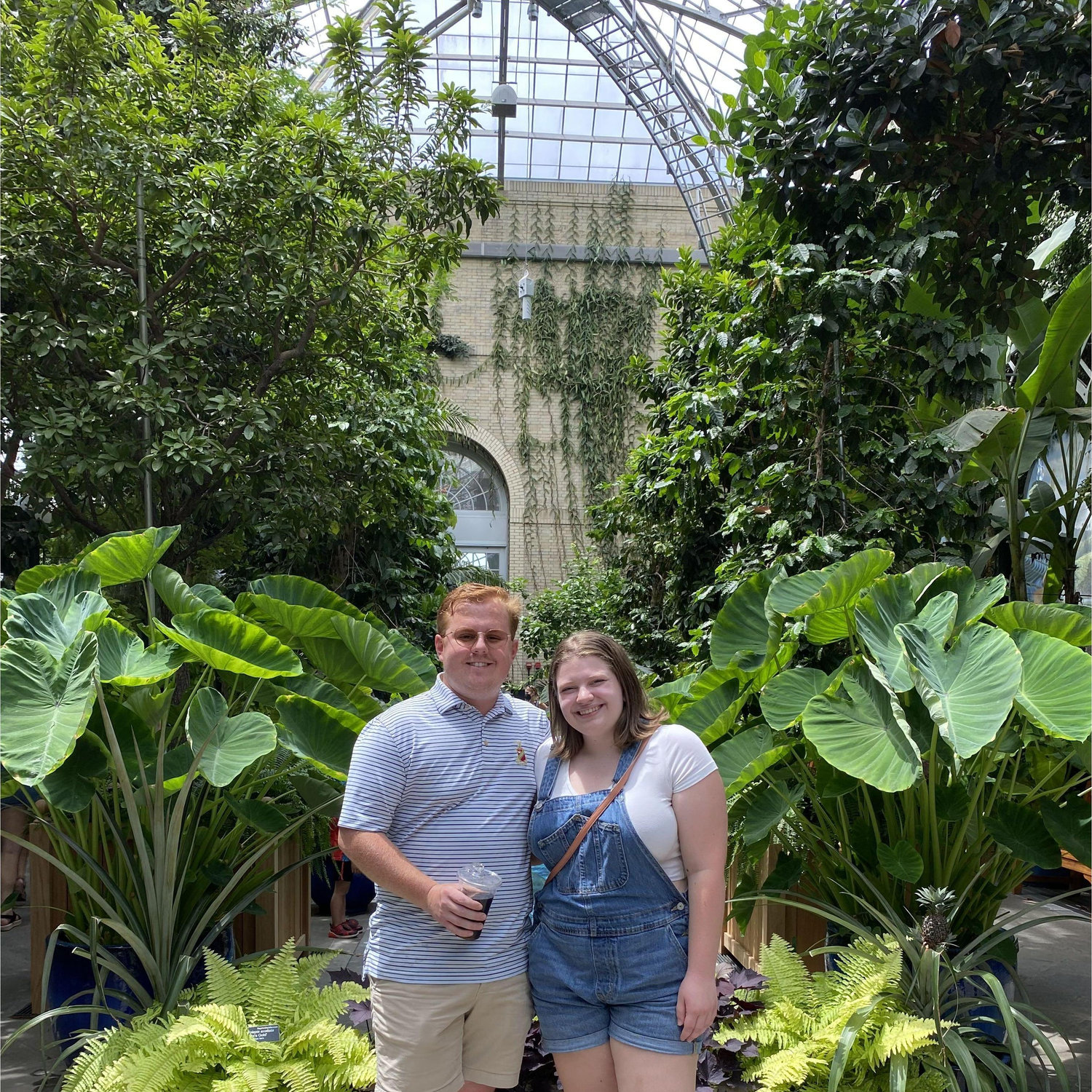 One of our first photos together at the Botanic Gardens in D.C.