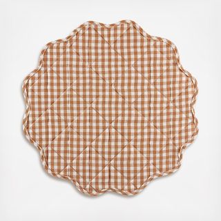 Maggie Gingham Quilted Placemat, Set of 2