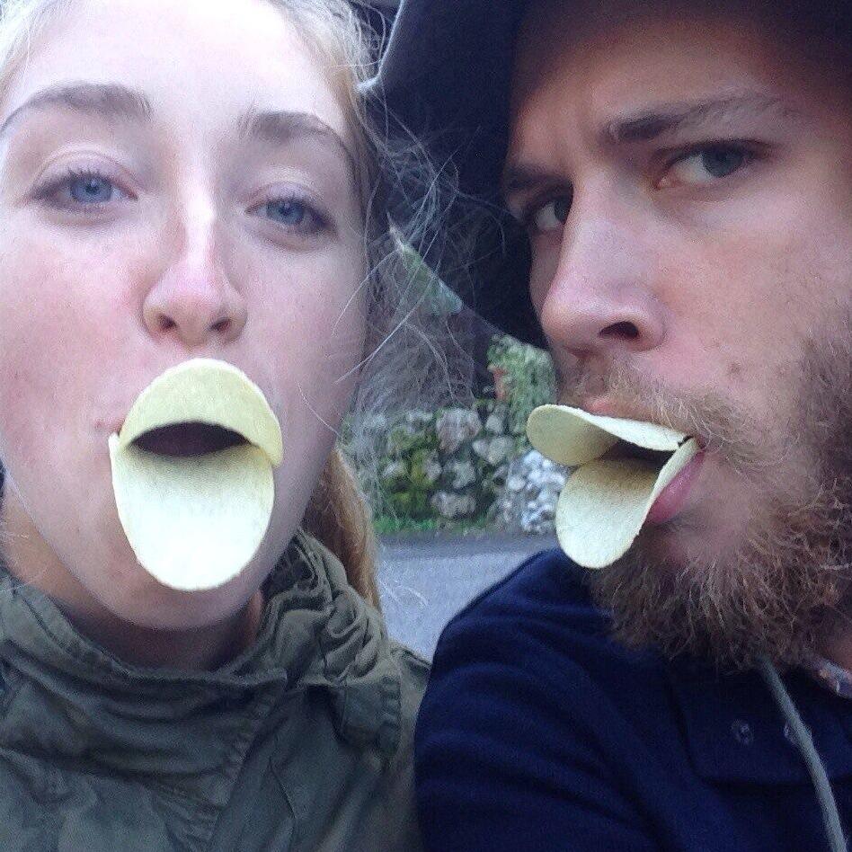 Snack break in Austria