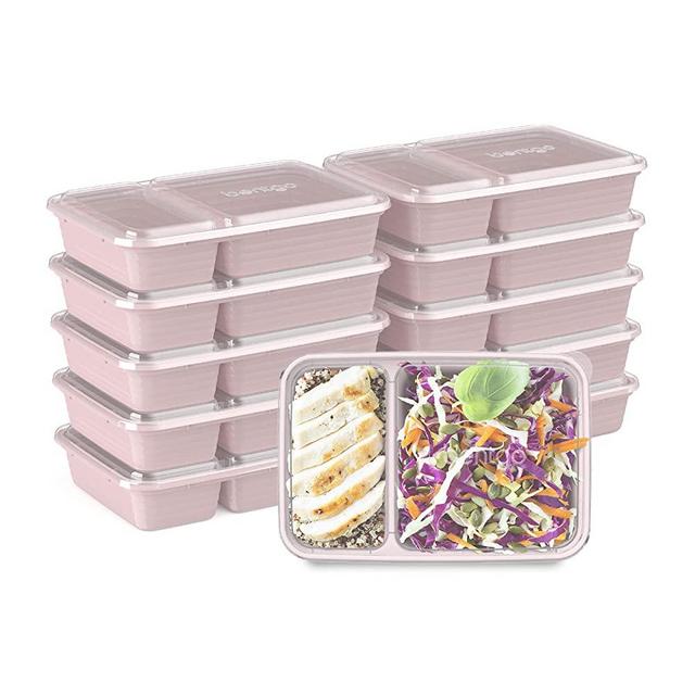 Ankou Airtight Container Set - (380ml 4 Pcs) Stackable One Button Openning  Food Containers for Snacks Candy Salt Herbs Spices BPA-Free Tranparent