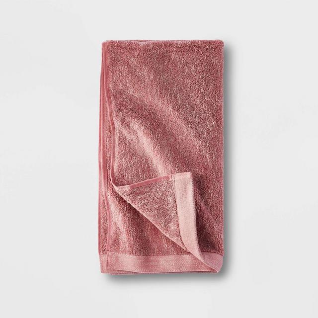 Casaluna Slub Accent Organic Hand Towel Blush 