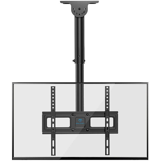 PERLESMITH Ceiling TV Mount- Full Motion Hanging TV Mount Bracket Fits 26-55 Inch LCD LED OLED 4K TVs, Flat Screen Display-TV Pole Mount Holds up 99lbs with VESA 400x400mm
