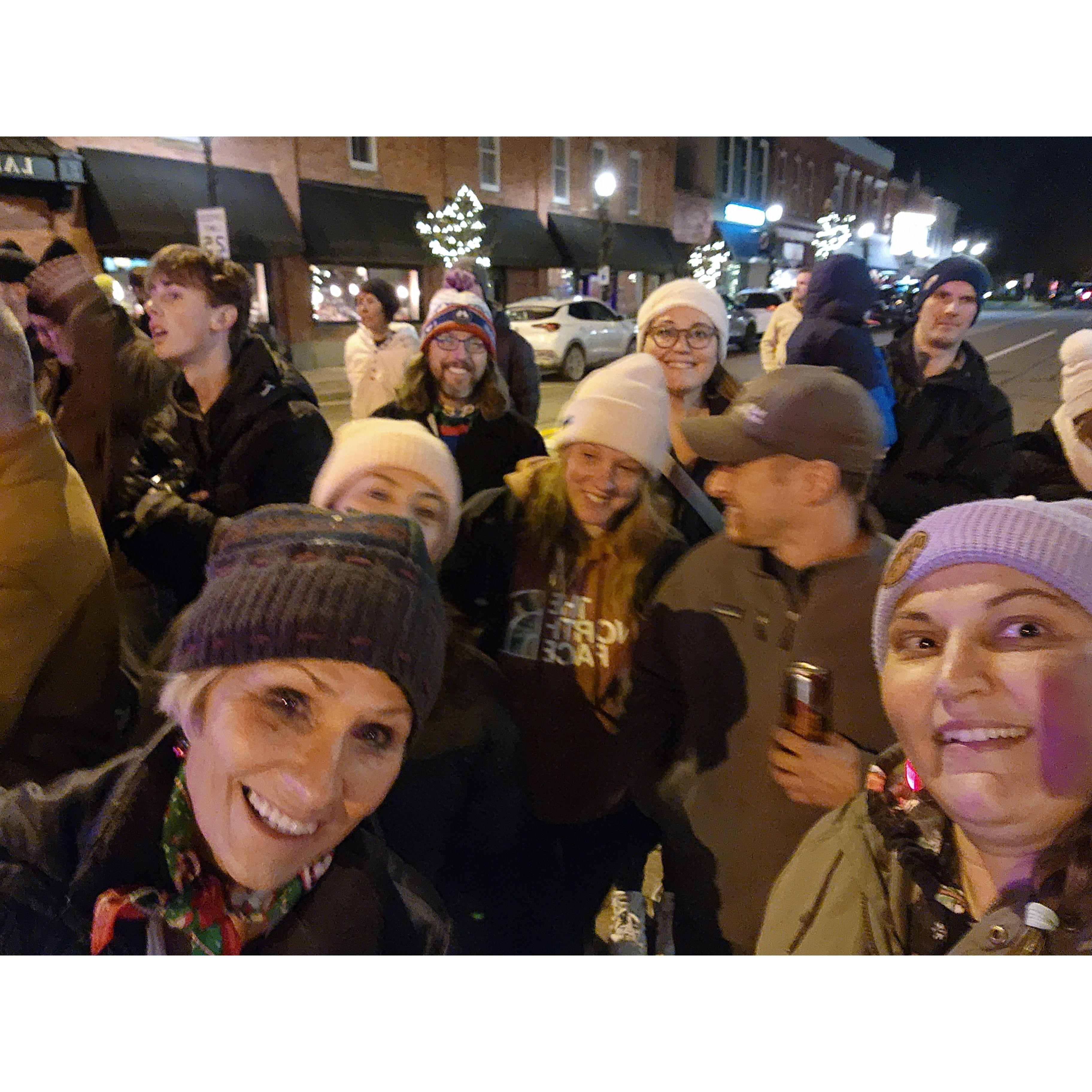 Christmas light parade in South Lyon, MI